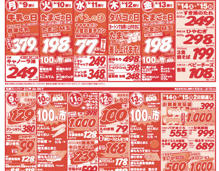 【チラシ情報】6/9～